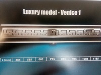 Inox style Подов сифон 58.5 см., фланец и клапа, Luxury-Venice 1